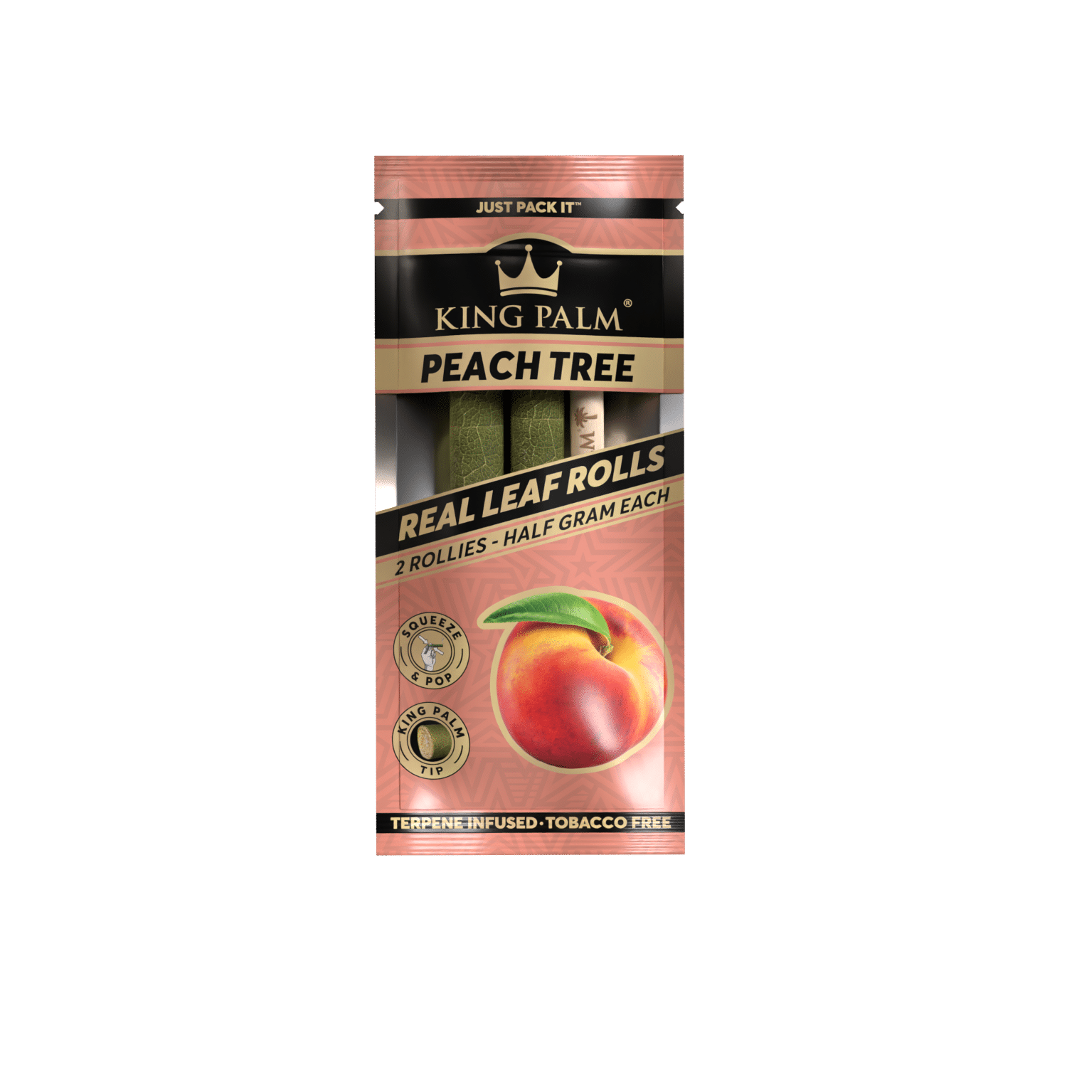 King Palm Rollie 2 Pack – Peach Tree